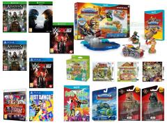Halo 5 Guardians, WWE 2K16, Skylanders SuperChargers Starter Pack, Animal Crossing Happy Home Designer, Dragon Ball Z Extreme Butoden, The Witcher 3 Hearts of Stone, World Rally Championship 5, Transformers Devastation, Just Dance 2016, The Legend of Zelda Tri Force Heroes, Baila Latino